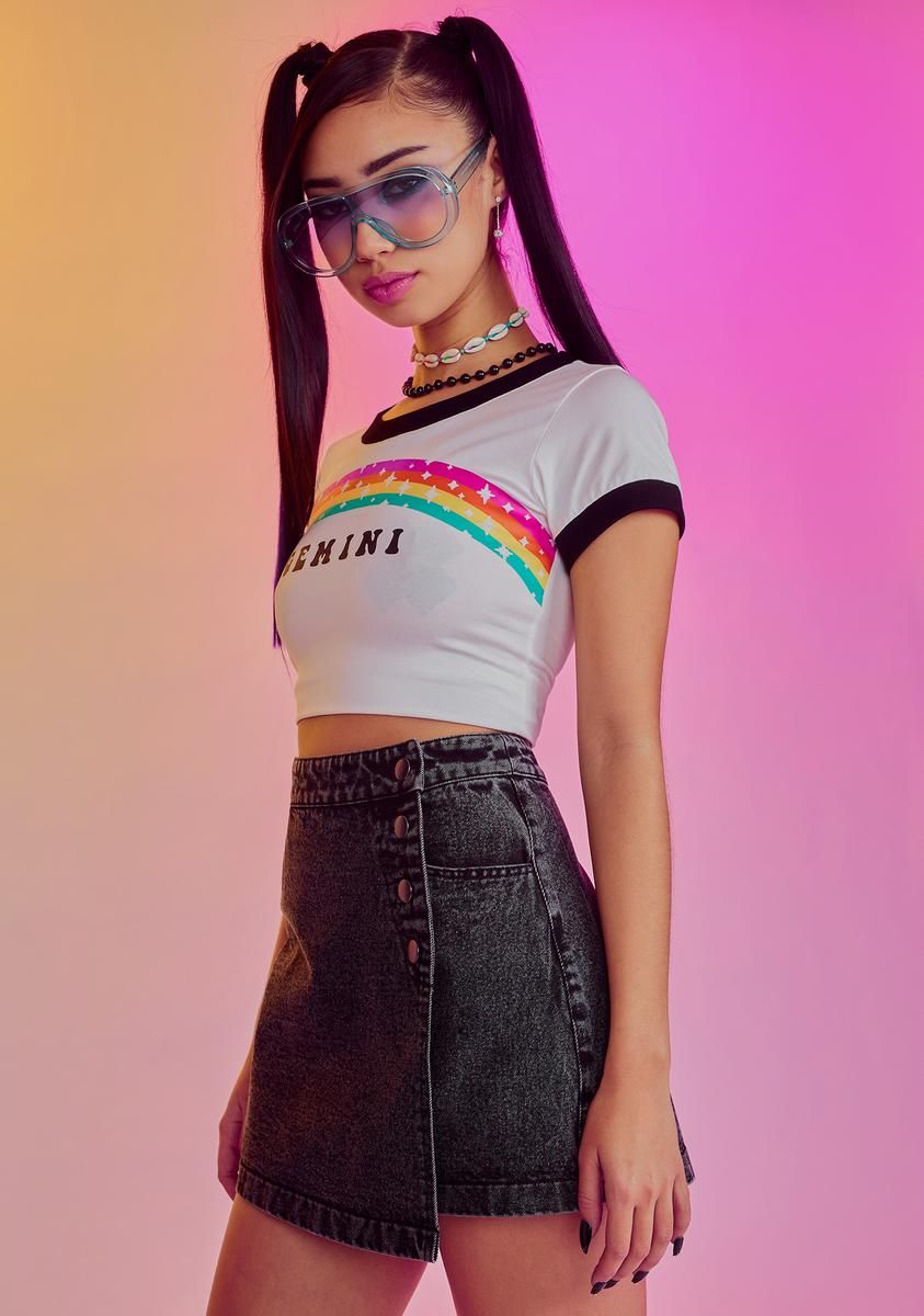 Lavish Taste Denim Skirt sold by Dolls Kill product image thumbnail 2