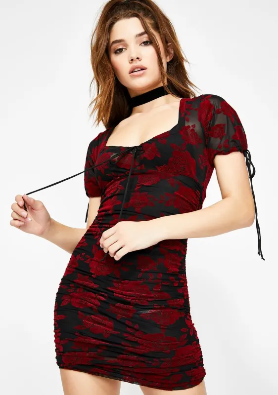 Gueneta Floral Dress sold by Dolls Kill
