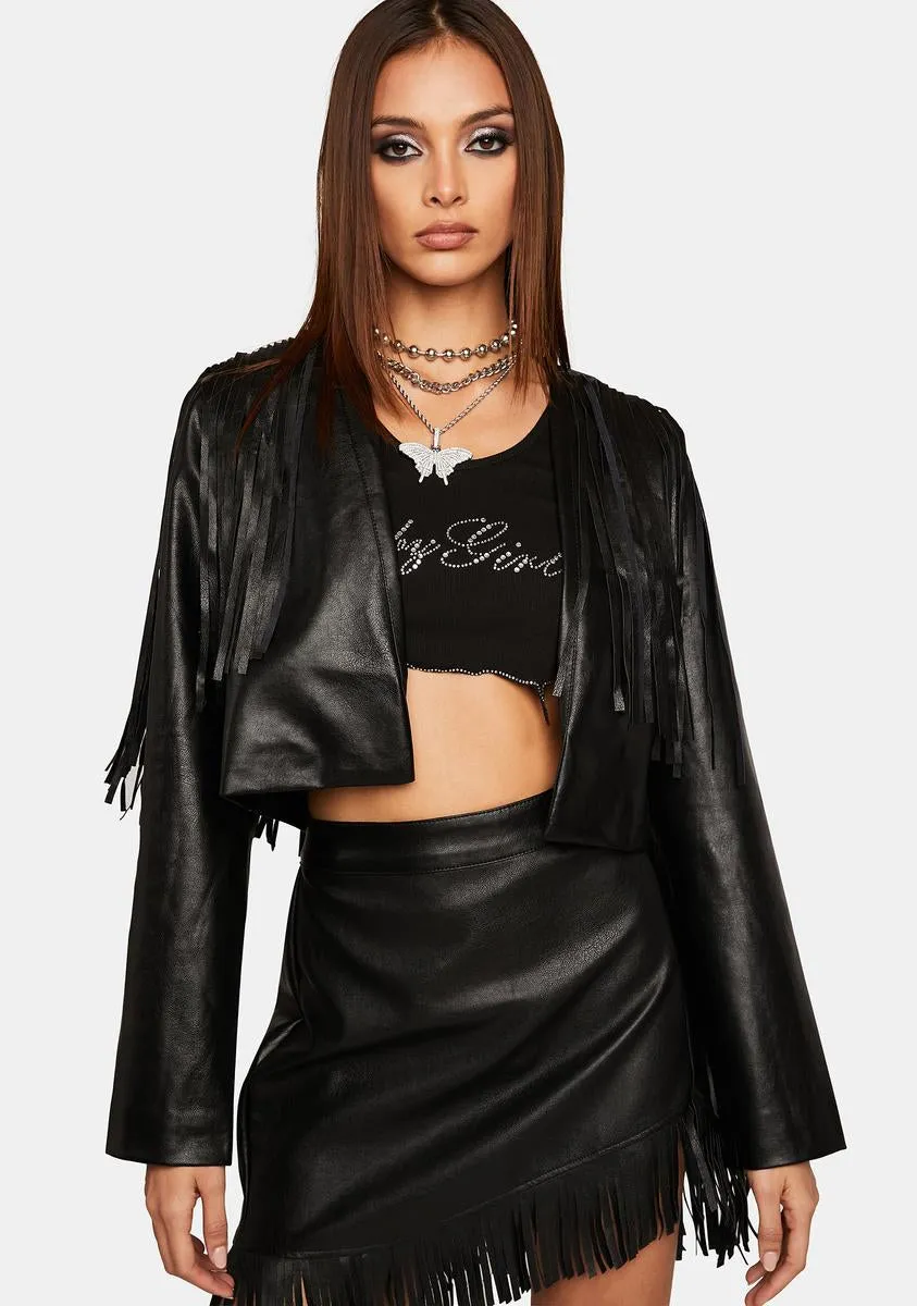 Mystic Kept Secrets Fringe Jacket sold by Dolls Kill product image thumbnail 3