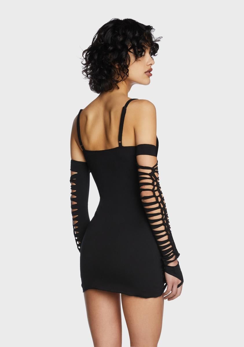 Spellbound Smiles Mini Dress - Black sold by Dolls Kill product image thumbnail 4