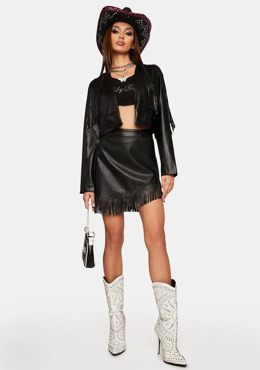 Mystic Kept Secrets Fringe Jacket sold by Dolls Kill product image thumbnail 4