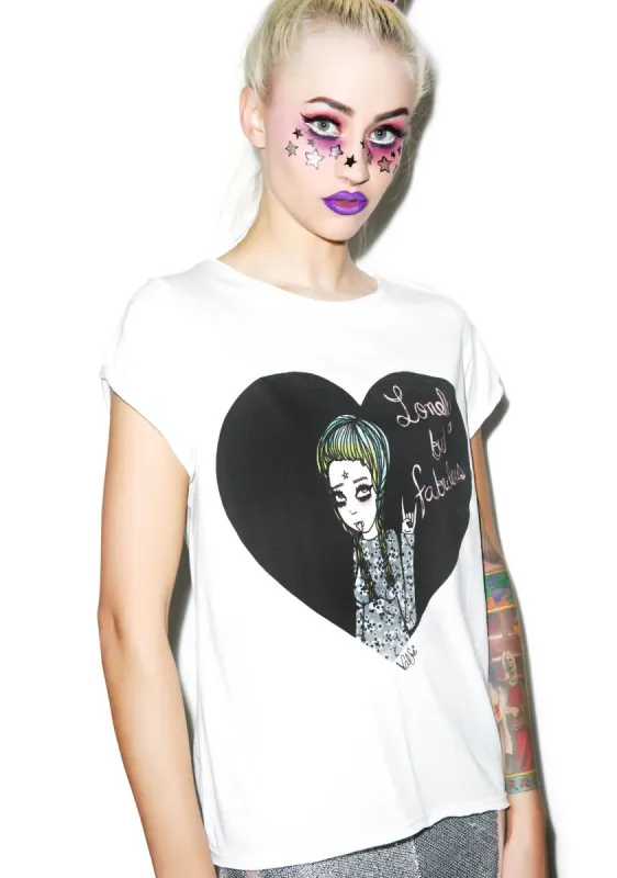 Lonely But Fabulous Crew Tee sold by Dolls Kill
