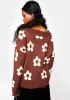 Chocolate Floral Sweater sold by Dolls Kill