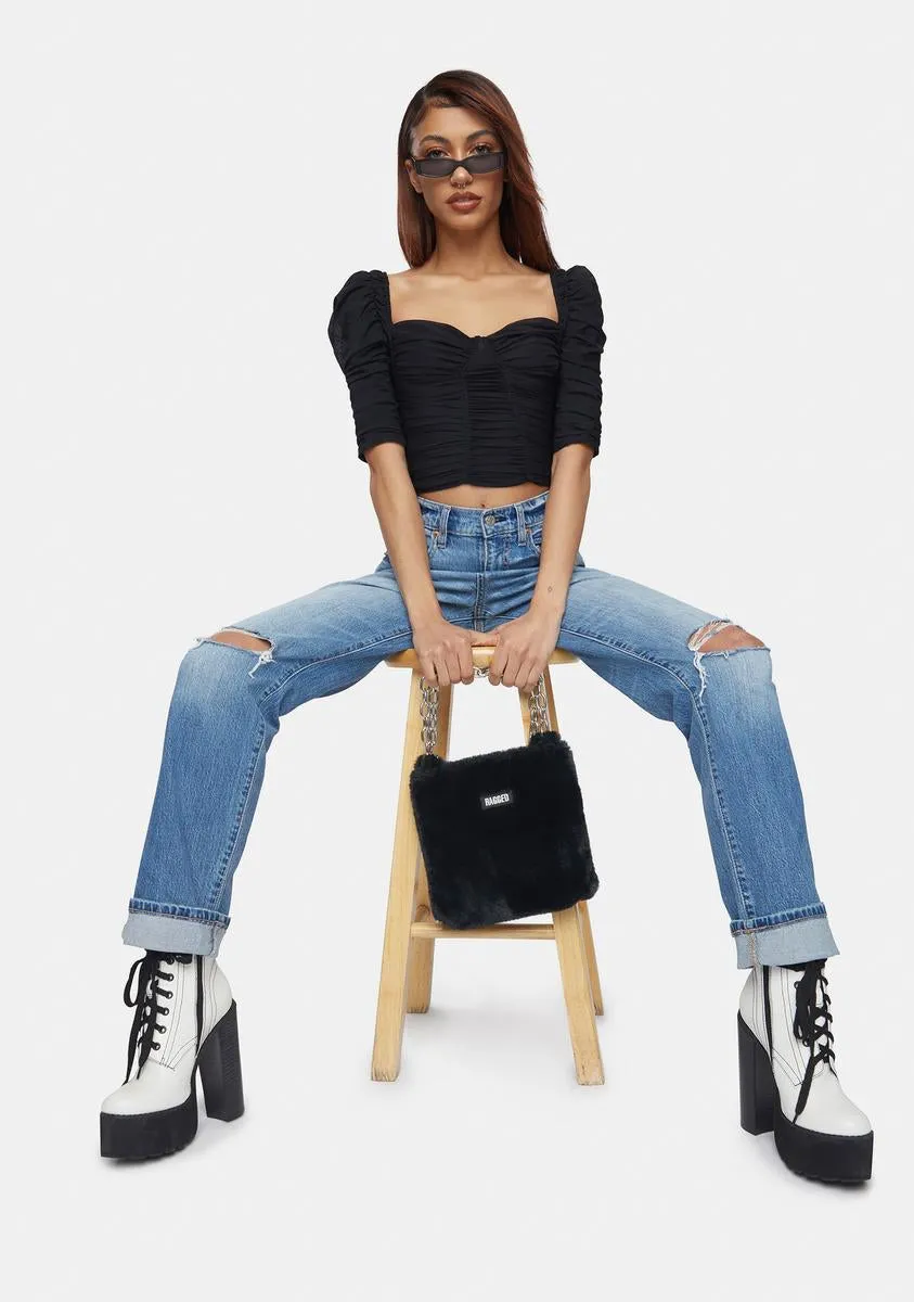 Hidden Liar Ruched Puff Sleeve Top sold by Dolls Kill product image thumbnail 3