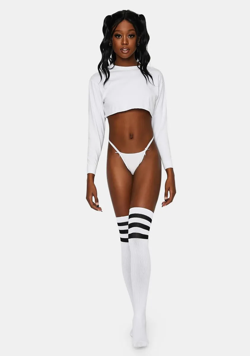 Halo Can Never Tell Bow Detail Thong sold by Dolls Kill product image thumbnail 3