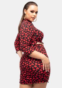 Plus Wrap Me In Your Love Mini Skirt sold by Dolls Kill