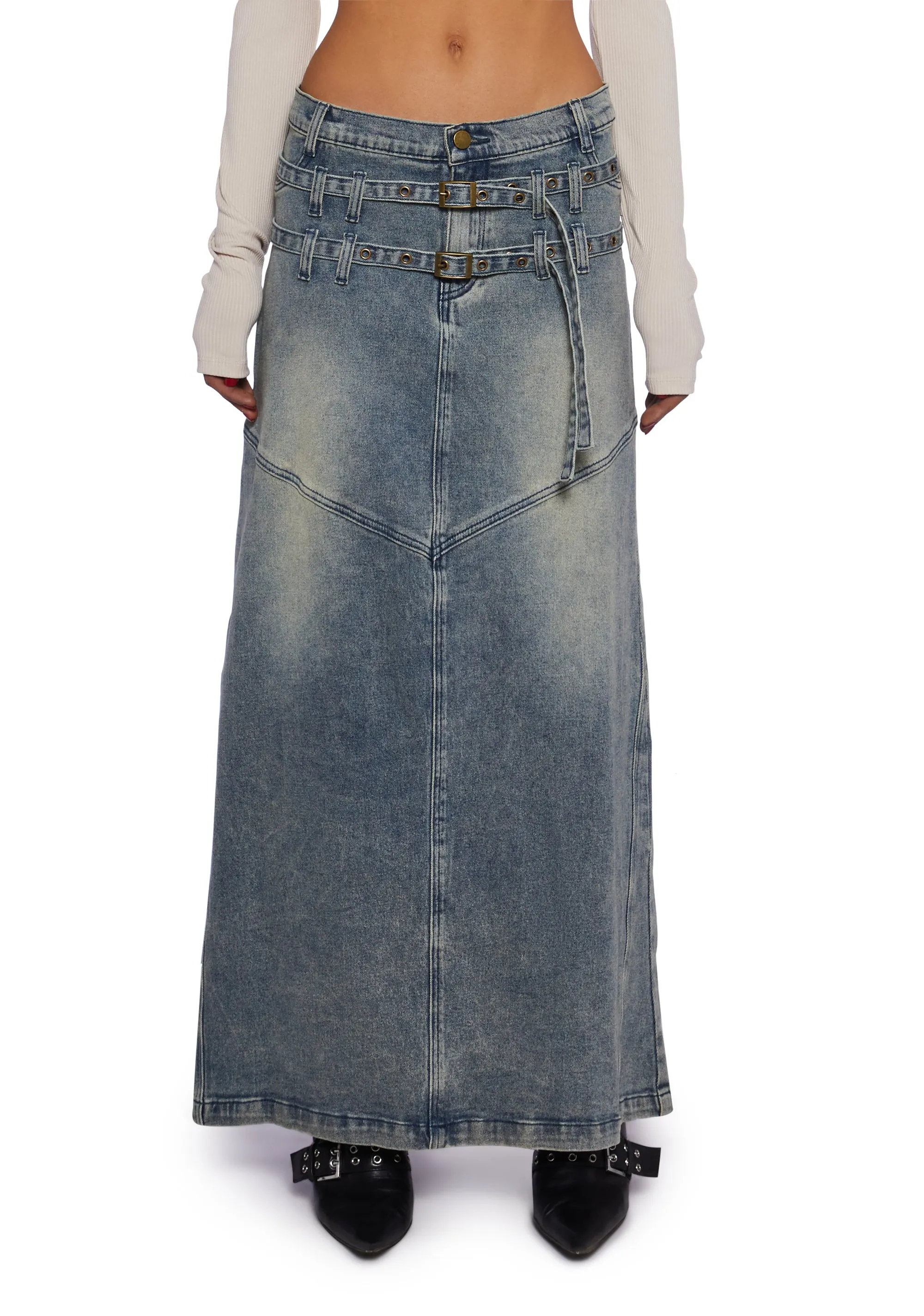 Worry Less Maxi Skirt sold by Dolls Kill