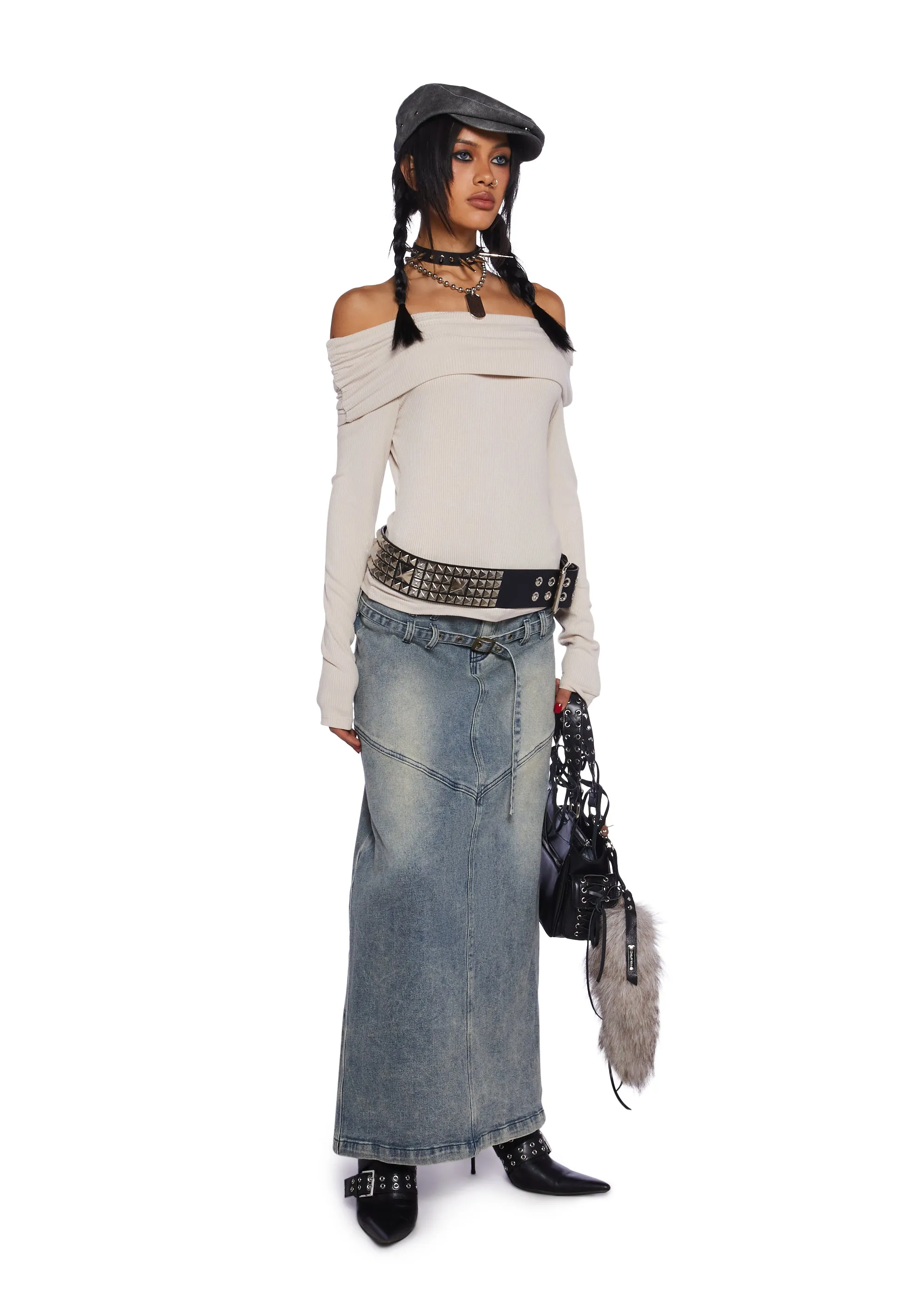 Worry Less Maxi Skirt sold by Dolls Kill product image thumbnail 2