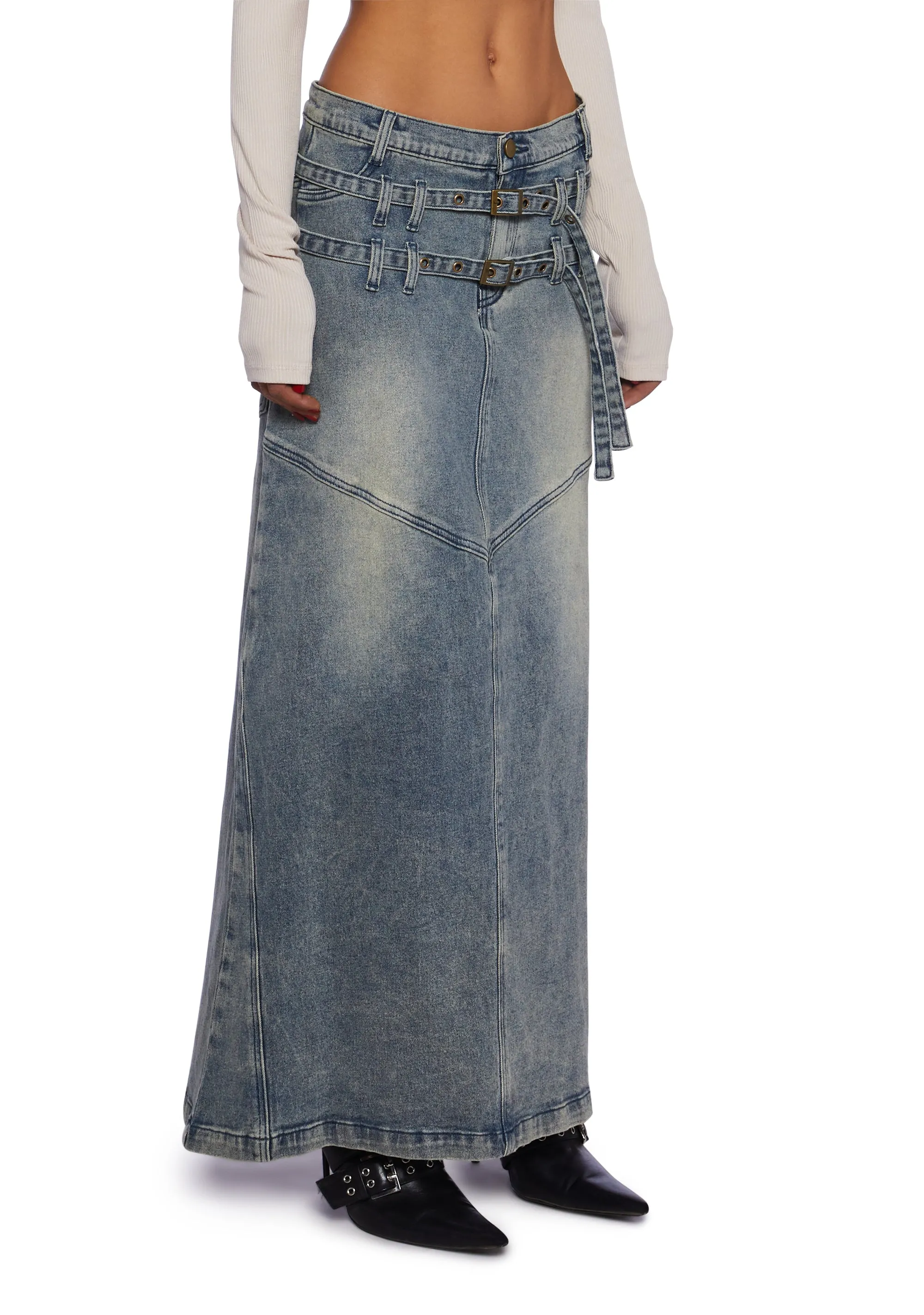 Worry Less Maxi Skirt sold by Dolls Kill product image thumbnail 3