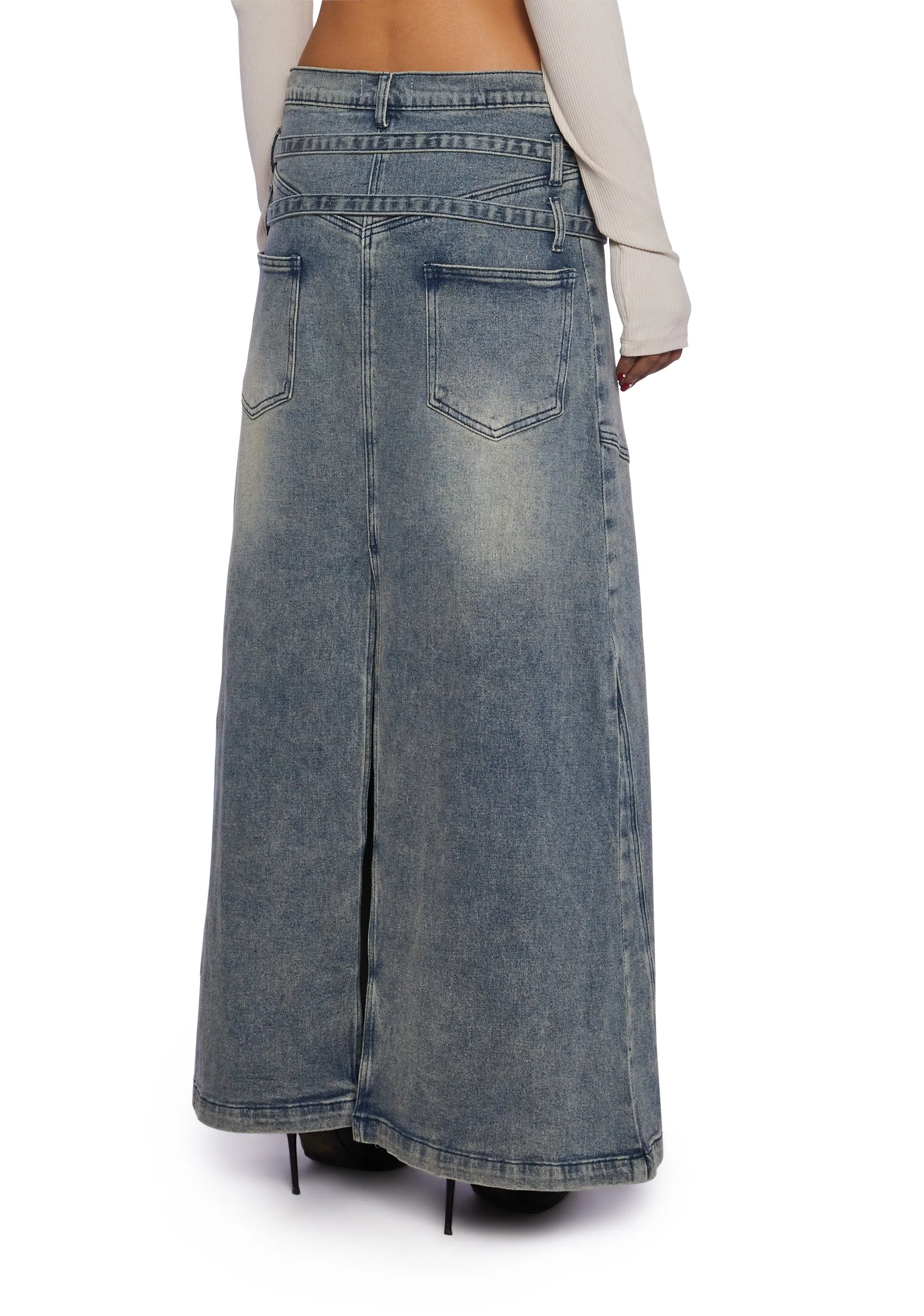 Worry Less Maxi Skirt sold by Dolls Kill product image thumbnail 4