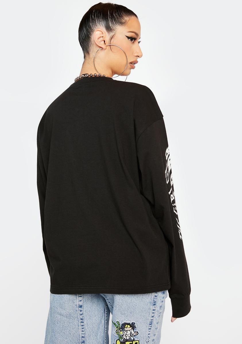 Nightmare Long Sleeve Graphic Tee sold by Dolls Kill product image thumbnail 4