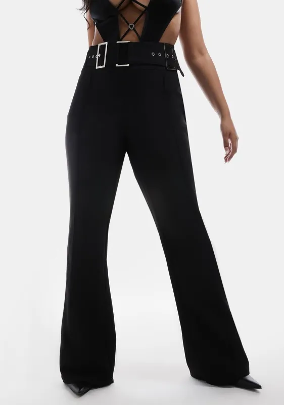 Plus Attitude Buckle Pants sold by Dolls Kill