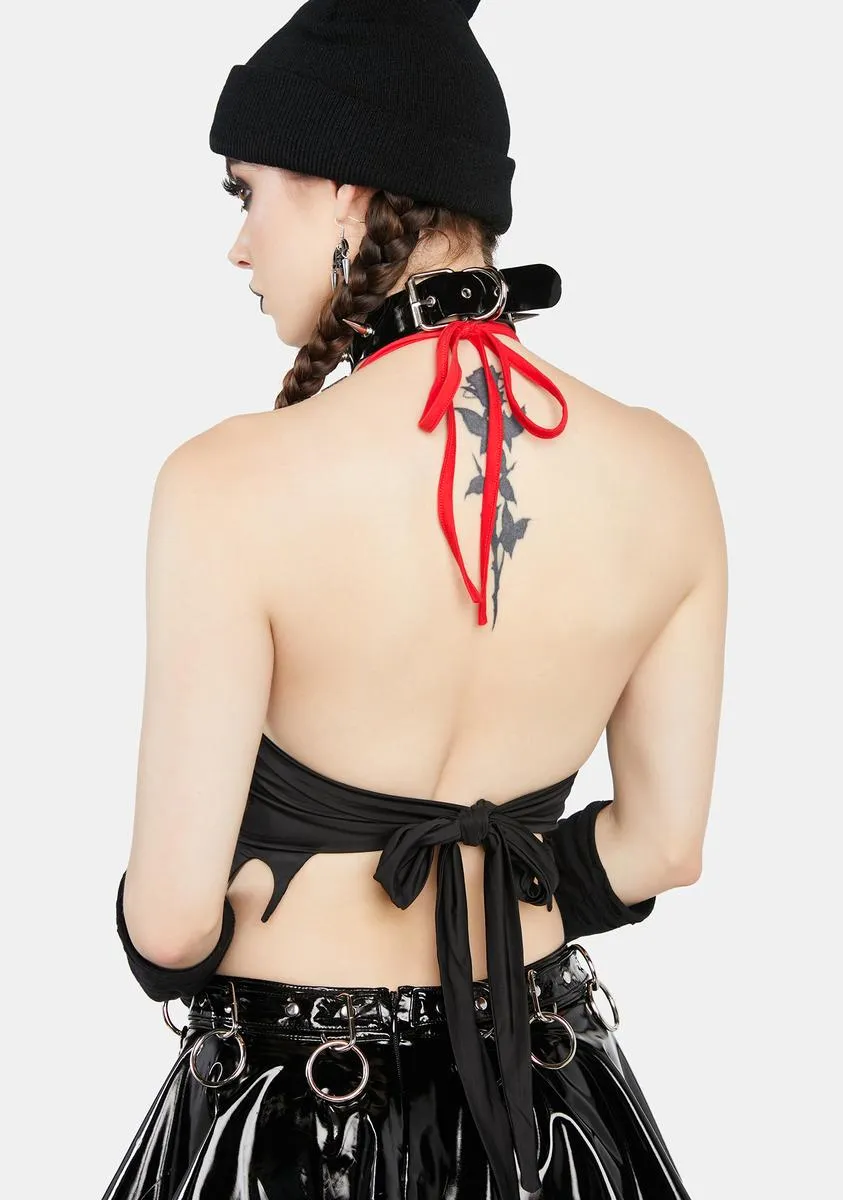 Dracula's Daughter O-Ring Halter Top sold by Dolls Kill product image thumbnail 4