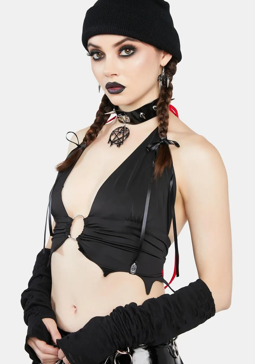 Dracula's Daughter O-Ring Halter Top sold by Dolls Kill product image thumbnail 2