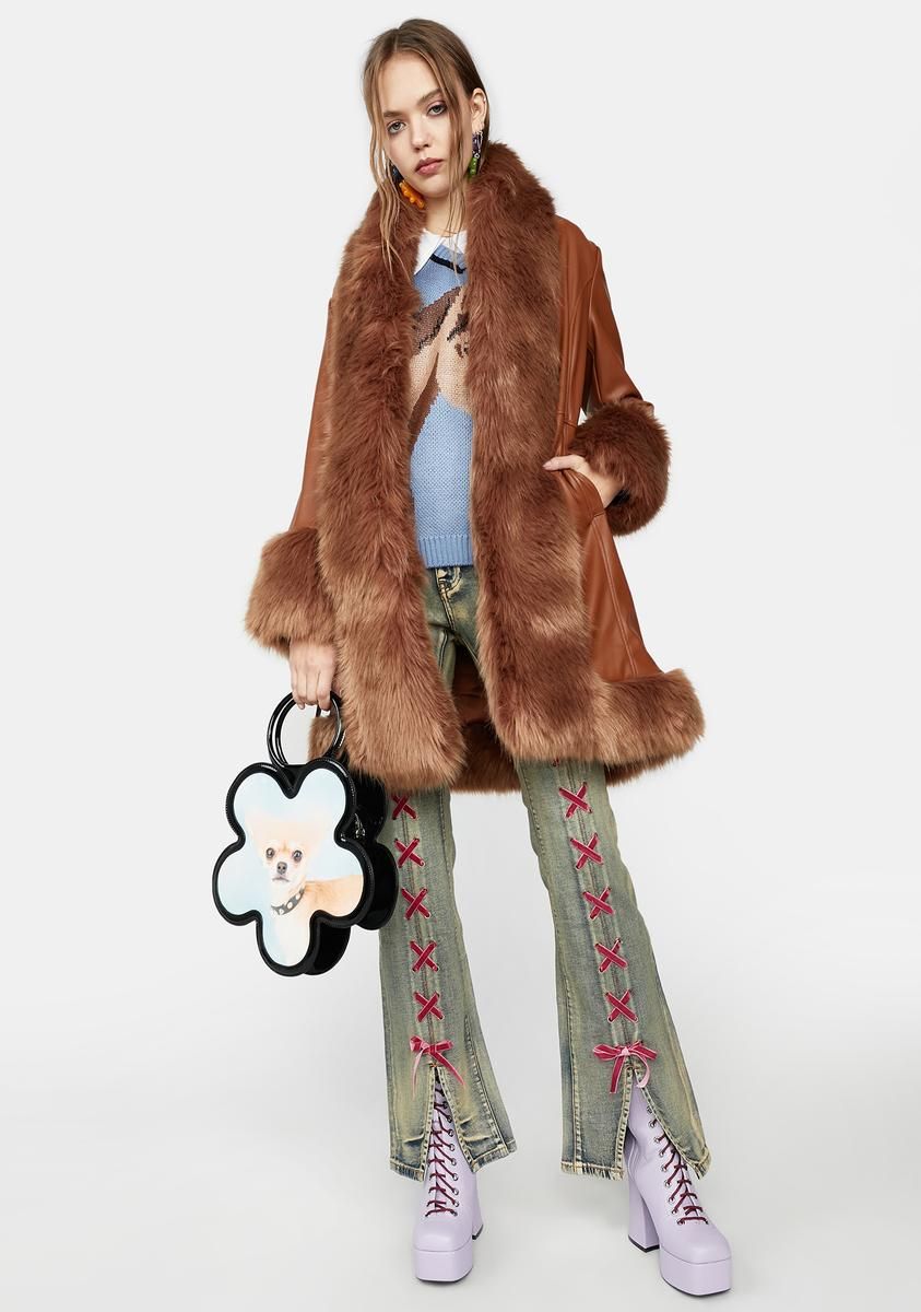 Bohemian Gig Faux Fur Coat sold by Dolls Kill product image thumbnail 3