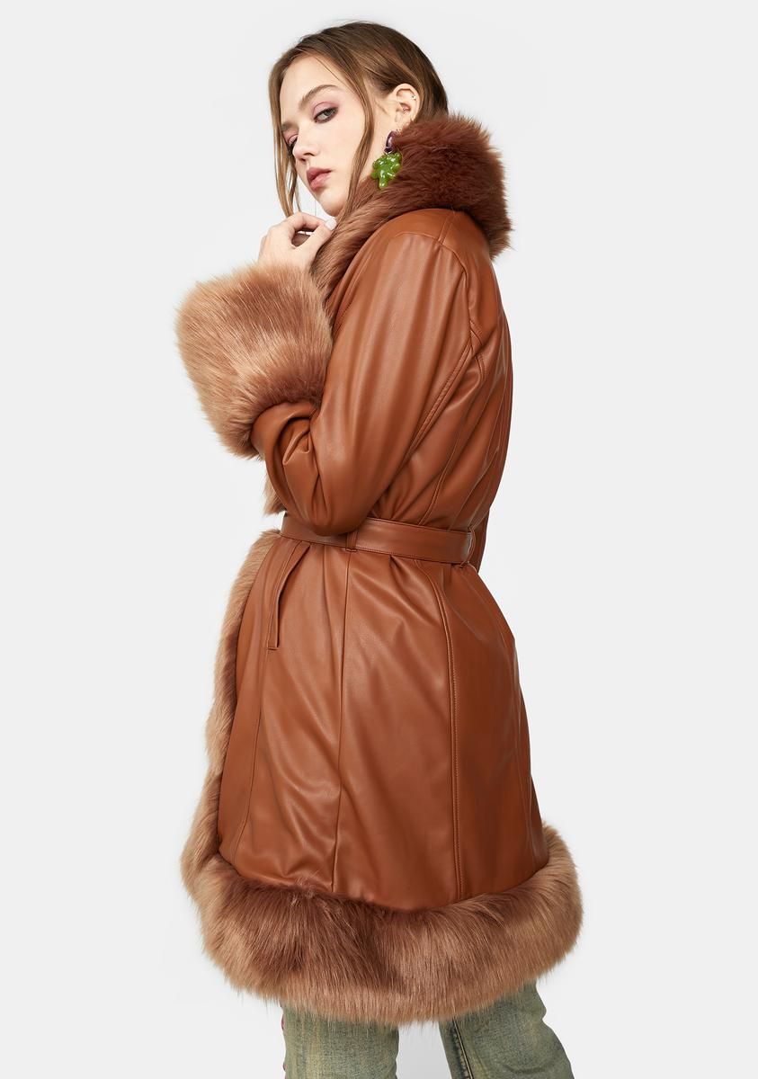 Bohemian Gig Faux Fur Coat sold by Dolls Kill product image thumbnail 4