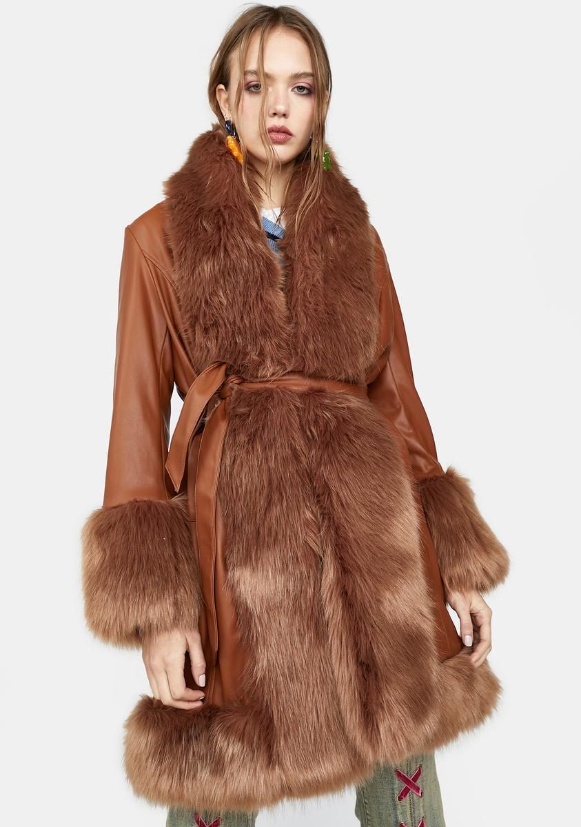 Bohemian Gig Faux Fur Coat sold by Dolls Kill