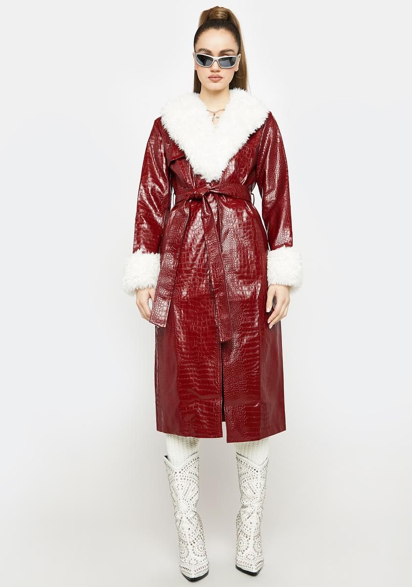 Ruby Prettiest Rock Star Crocodile Coat sold by Dolls Kill product image thumbnail 3