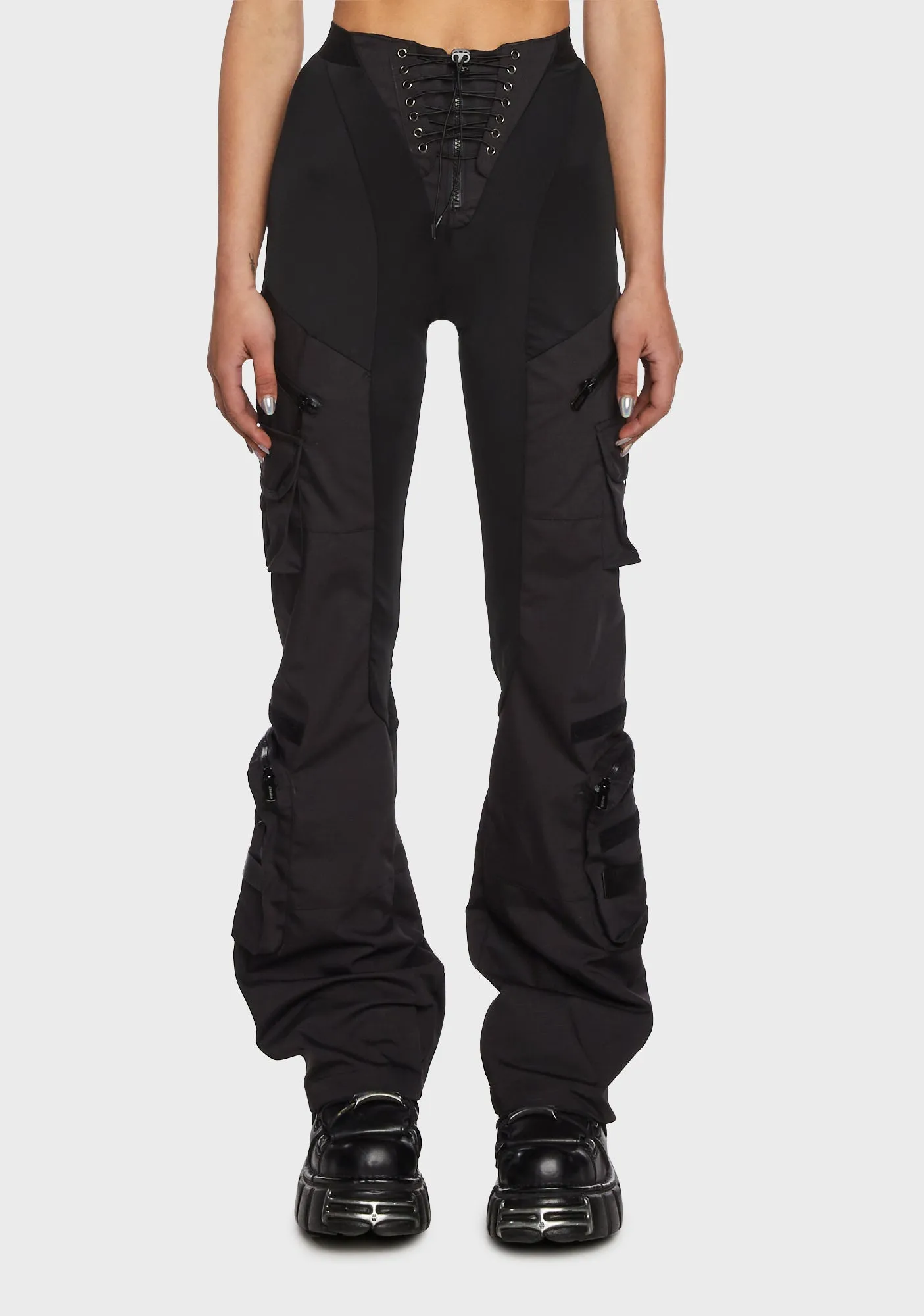 Techno Stretch Cargo Pants sold by Dolls Kill