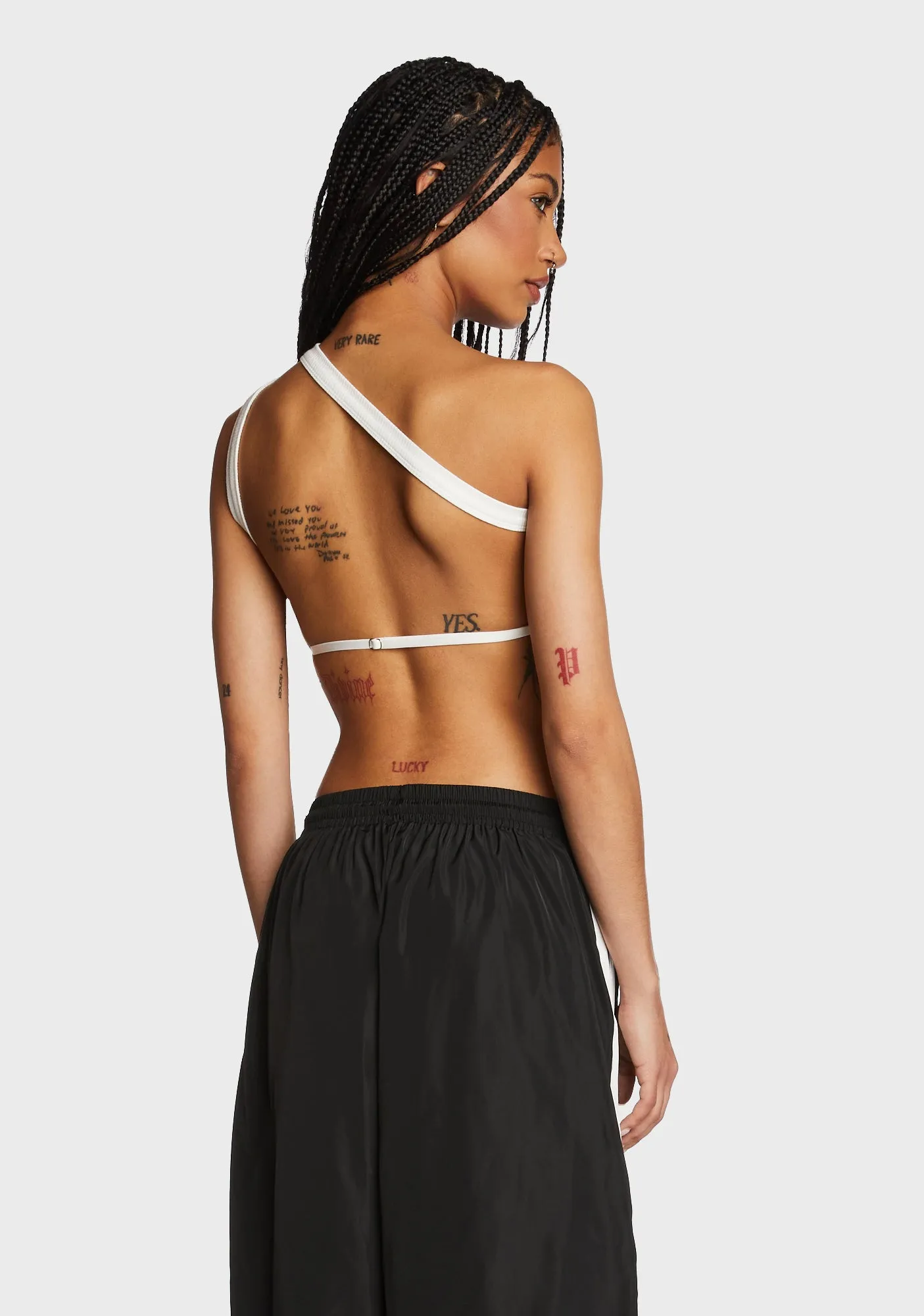 Verdi Open-Back One Shoulder Top - White sold by Dolls Kill product image thumbnail 5