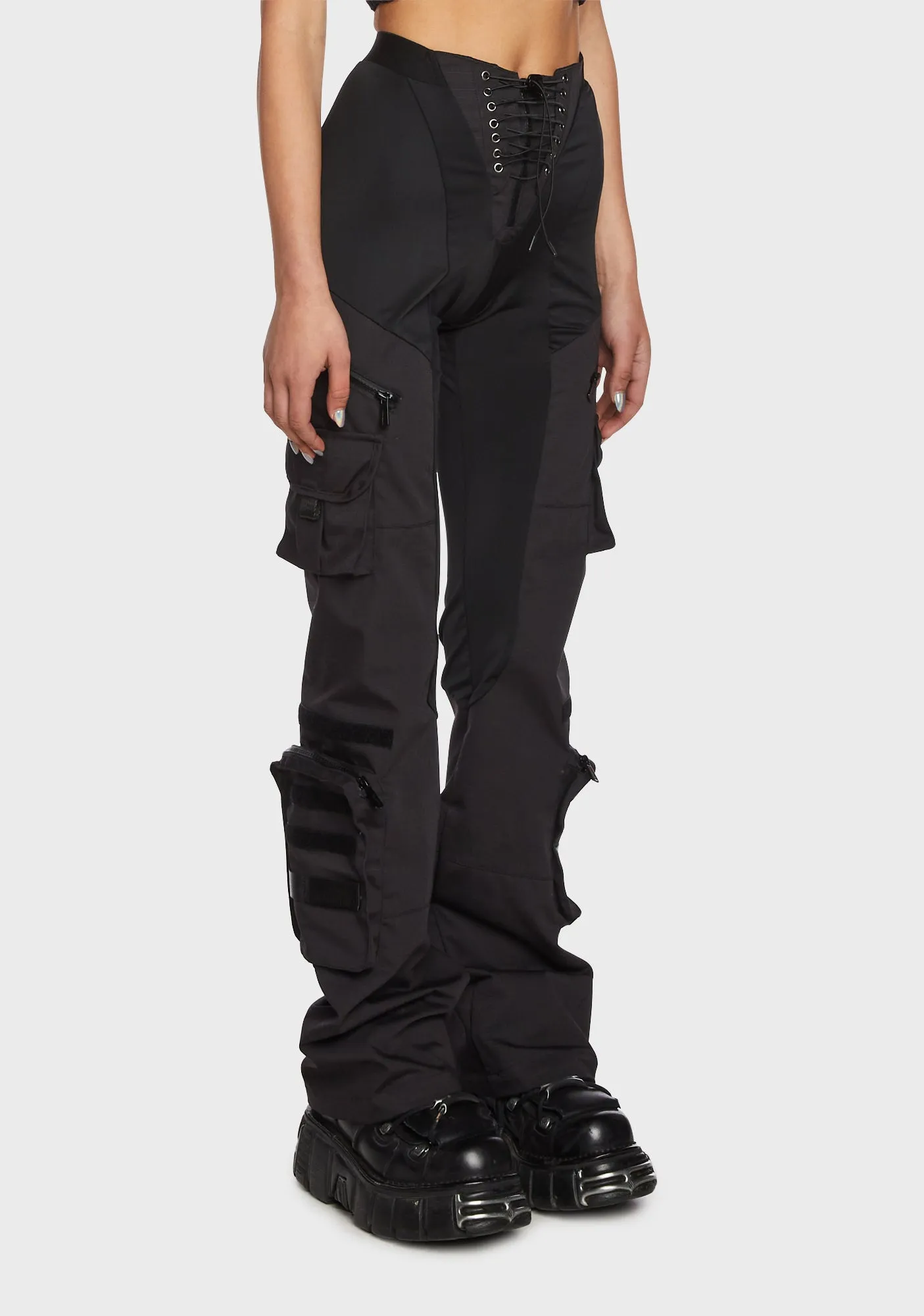Techno Stretch Cargo Pants sold by Dolls Kill product image thumbnail 4