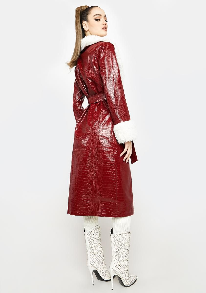 Ruby Prettiest Rock Star Crocodile Coat sold by Dolls Kill product image thumbnail 4