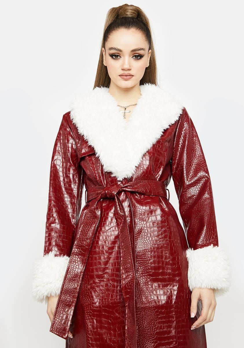 Ruby Prettiest Rock Star Crocodile Coat sold by Dolls Kill