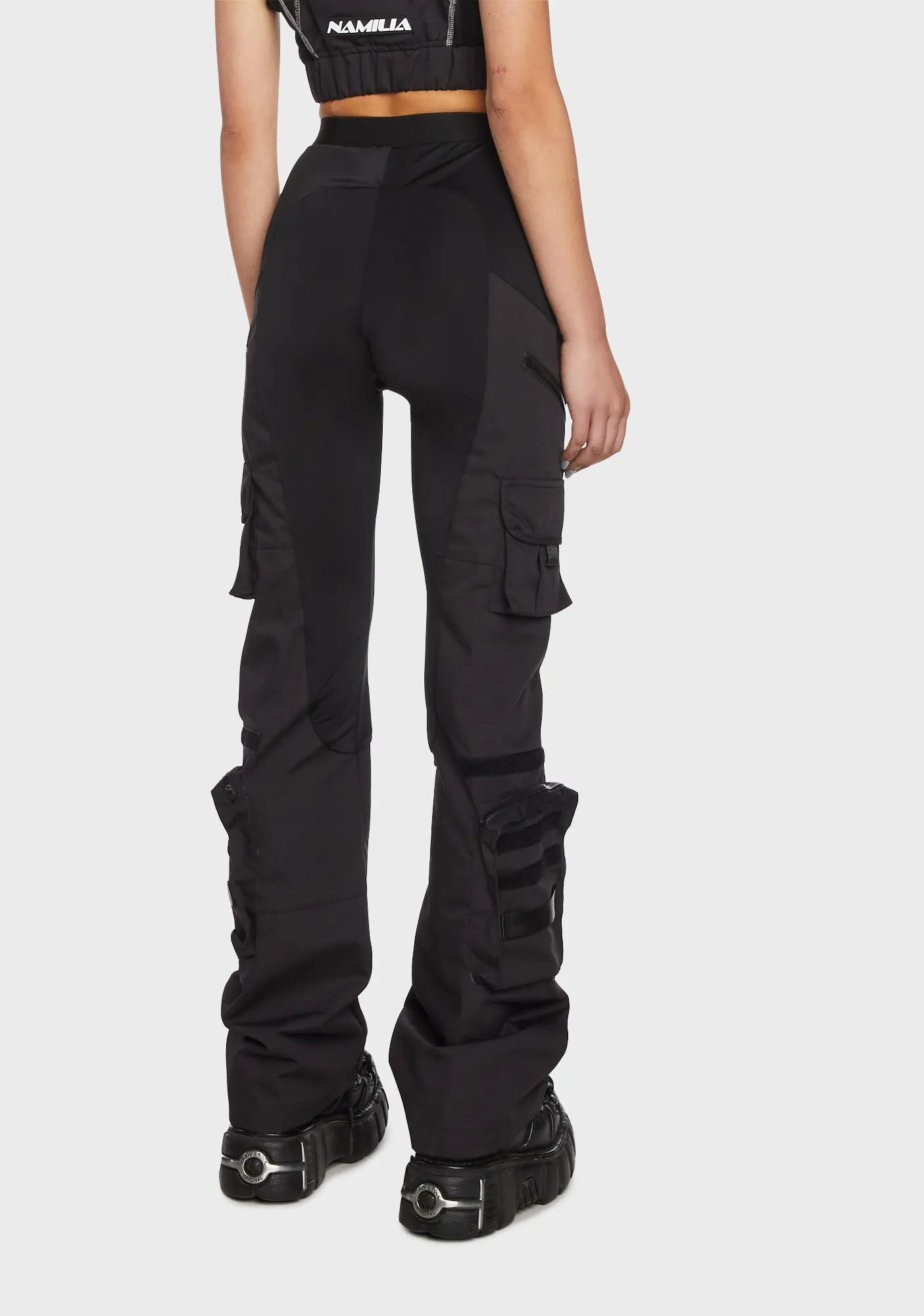 Techno Stretch Cargo Pants sold by Dolls Kill product image thumbnail 3