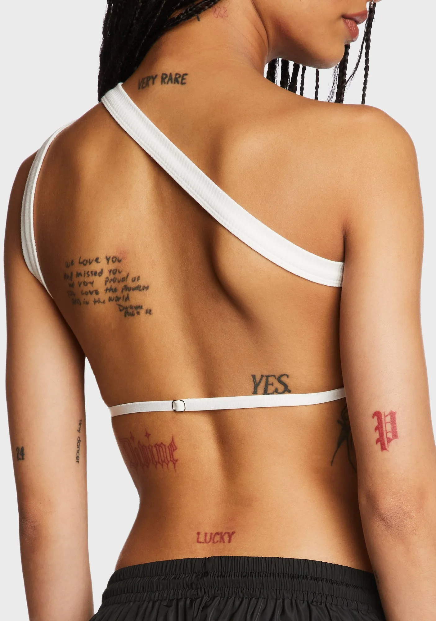 Verdi Open-Back One Shoulder Top - White sold by Dolls Kill product image thumbnail 2