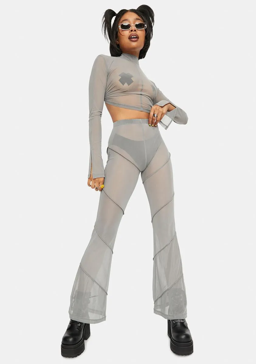 Quelia Mesh Crop Top sold by Dolls Kill product image thumbnail 3