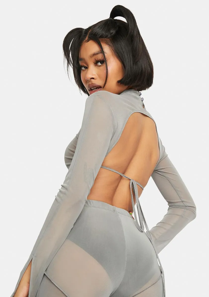 Quelia Mesh Crop Top sold by Dolls Kill product image thumbnail 4