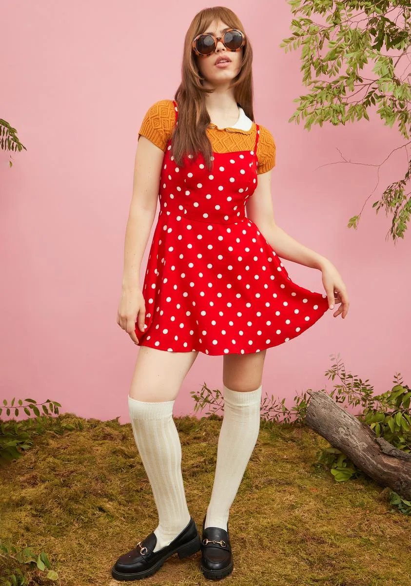 Strawberry Picking Polka Dot Dress sold by Dolls Kill product image thumbnail 3