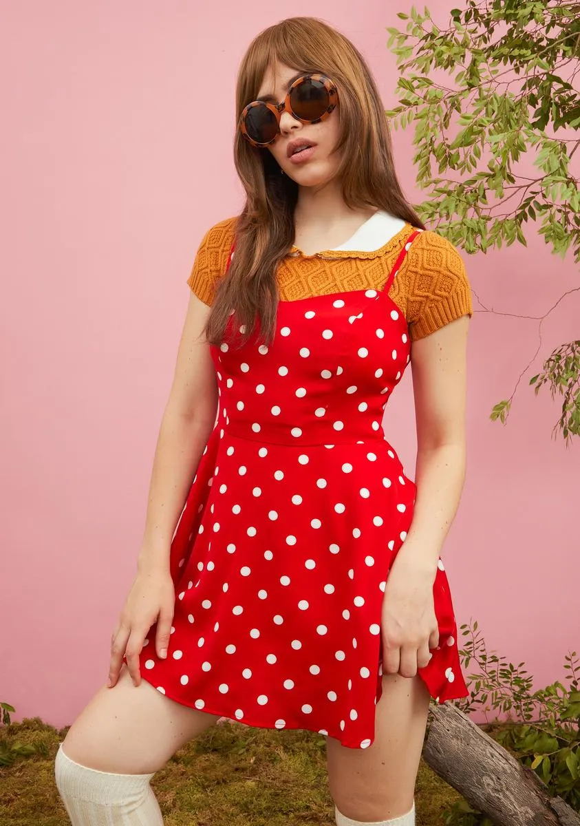 Strawberry Picking Polka Dot Dress sold by Dolls Kill product image thumbnail 2