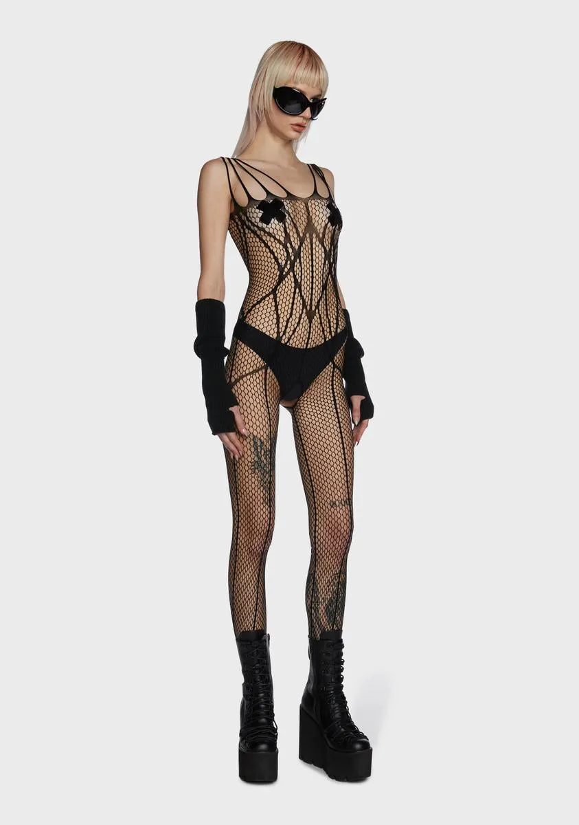 Reveal The Appeal Fishnet Bodystocking sold by Dolls Kill product image thumbnail 5