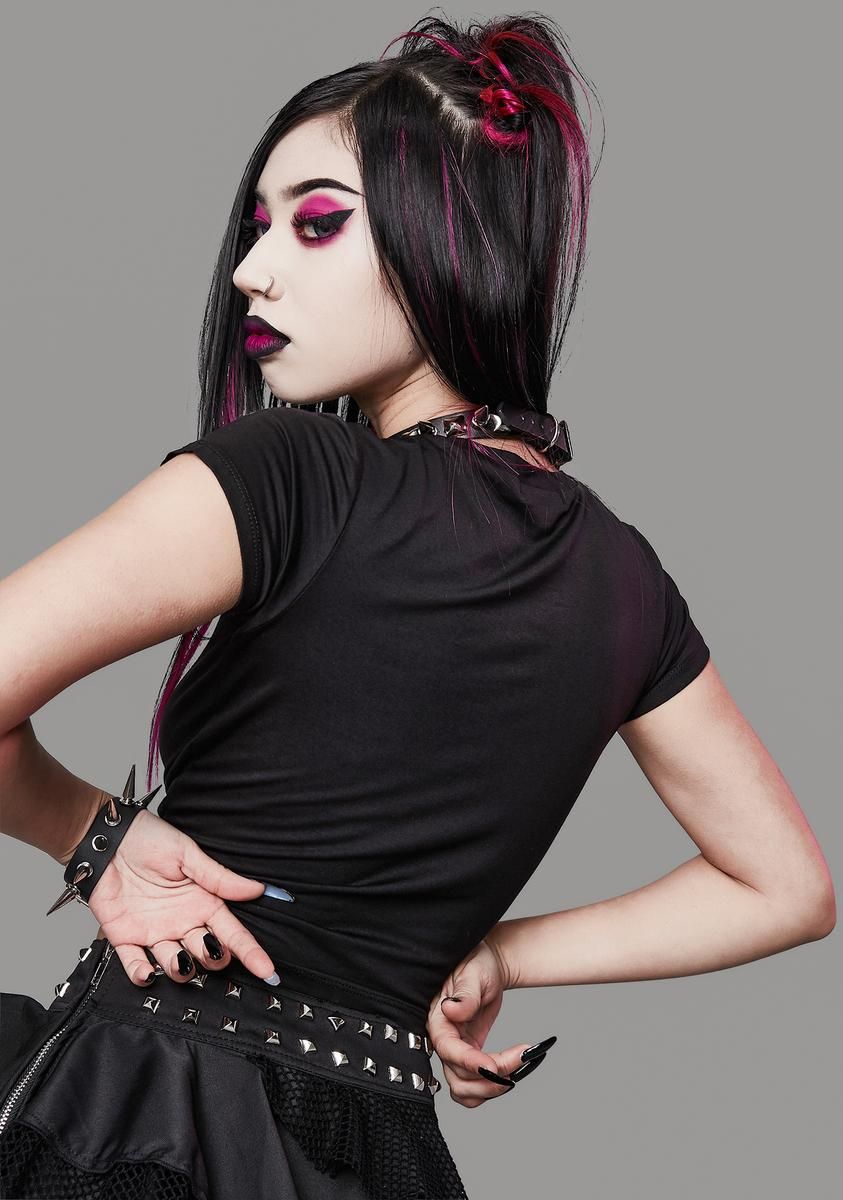 Nobody's Fool Rose Graphic Tee sold by Dolls Kill product image thumbnail 4