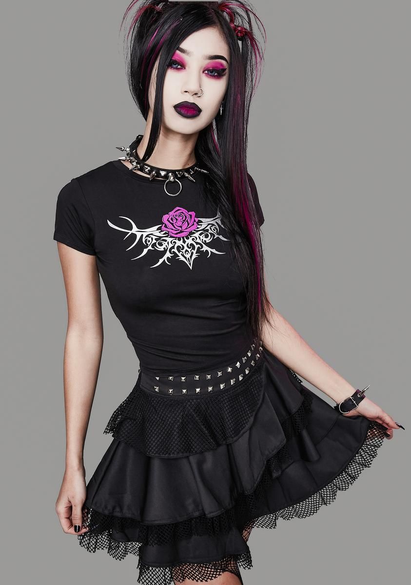 Nobody's Fool Rose Graphic Tee sold by Dolls Kill product image thumbnail 2