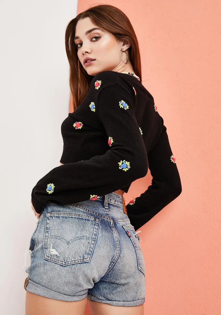 Can't Stay Away Floral Sweater sold by Dolls Kill product image thumbnail 4