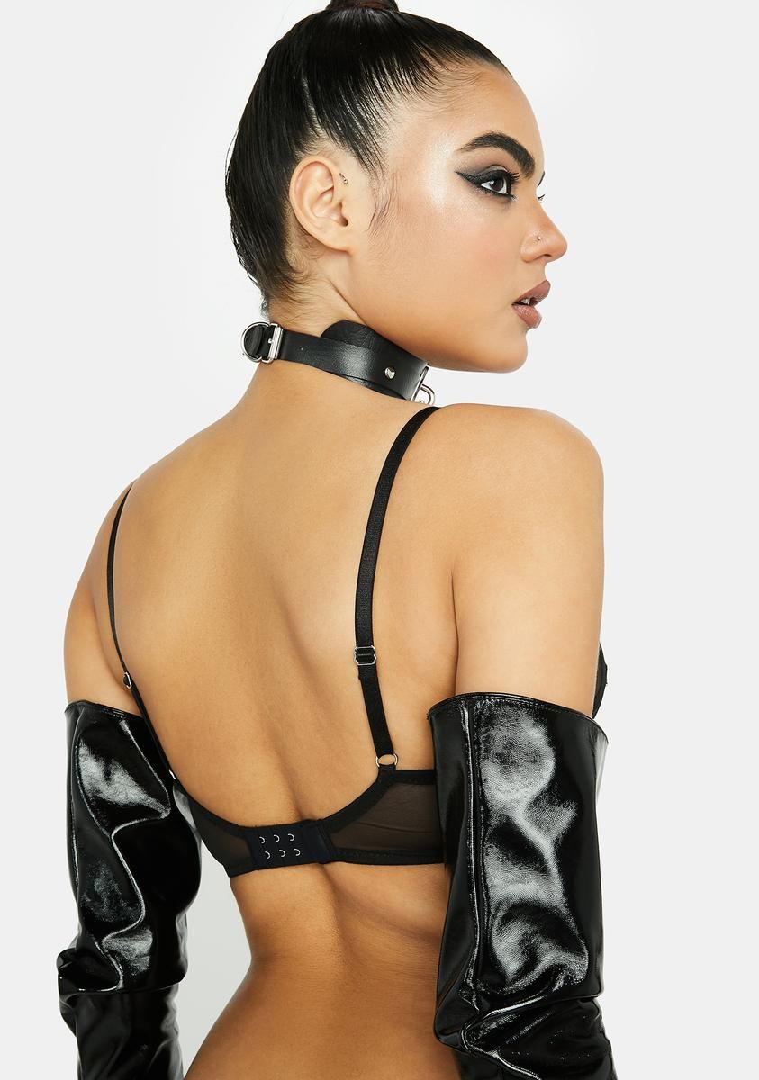 Black Scylla Bra sold by Dolls Kill product image thumbnail 4