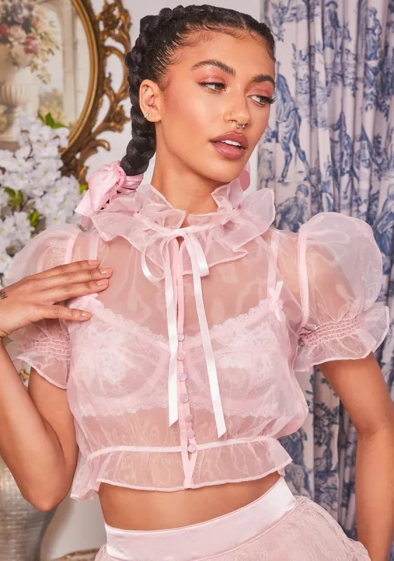 Beauty So Rare Organza Top sold by Dolls Kill