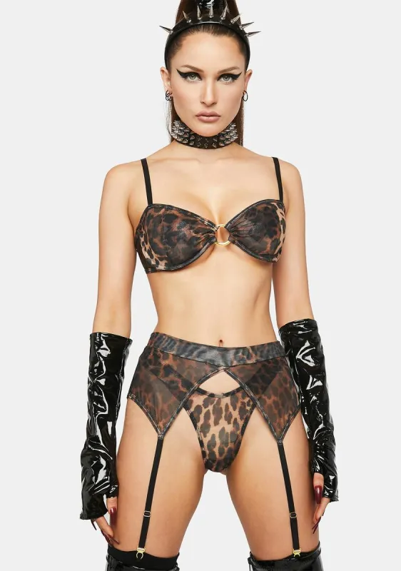 Wild Spots Lingerie Set sold by Dolls Kill