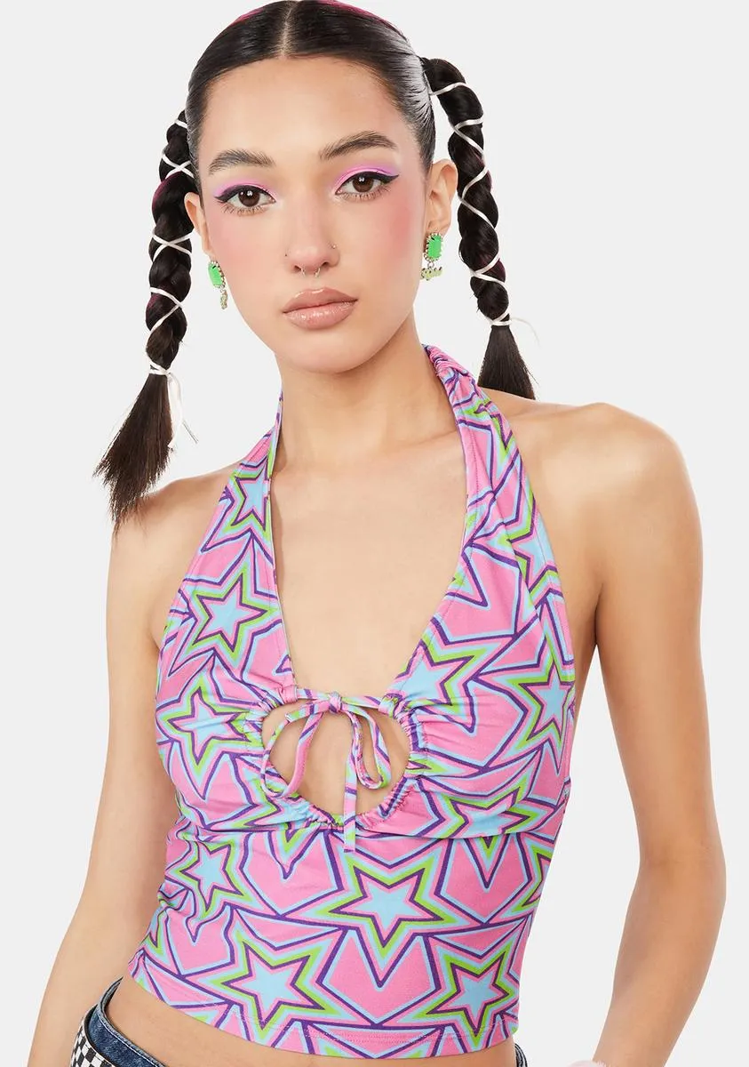 Starry Eyed Halter Top sold by Dolls Kill
