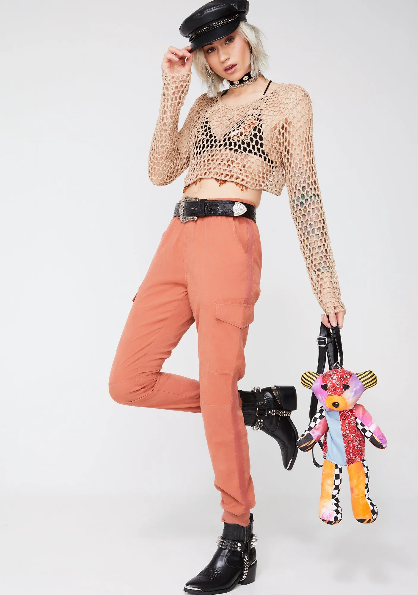 Dusted Sunshine Cargo Joggers sold by Dolls Kill product image thumbnail 3