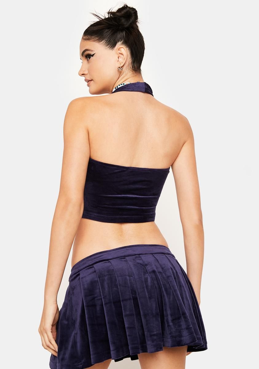 Navy Along For The Ride Skirt Set sold by Dolls Kill product image thumbnail 4