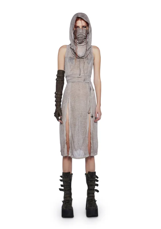 Filter Hooded Jersey Tunic Dress sold by Dolls Kill