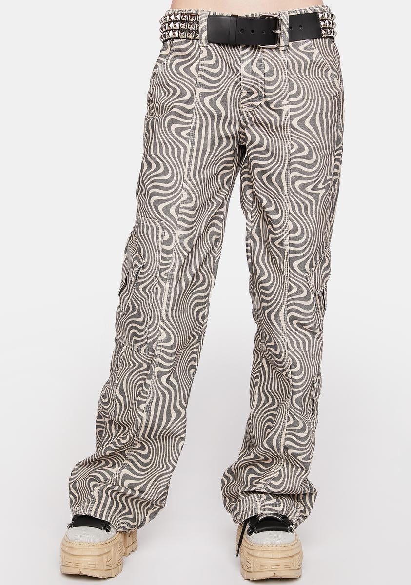 Y2K Printed Cargo Pants sold by Dolls Kill