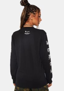 Rock On Badtz-Maru Long Sleeve Tee sold by Dolls Kill