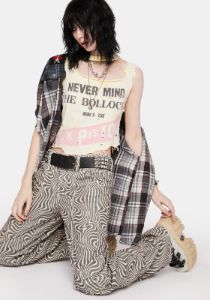 Y2K Printed Cargo Pants sold by Dolls Kill