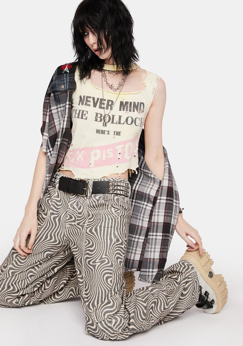 Y2K Printed Cargo Pants sold by Dolls Kill product image thumbnail 2