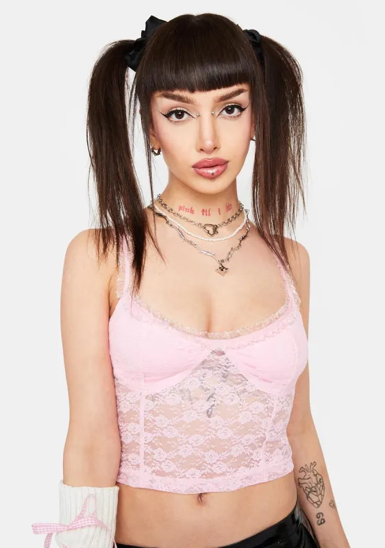 Someone Special Lace Tank Top sold by Dolls Kill