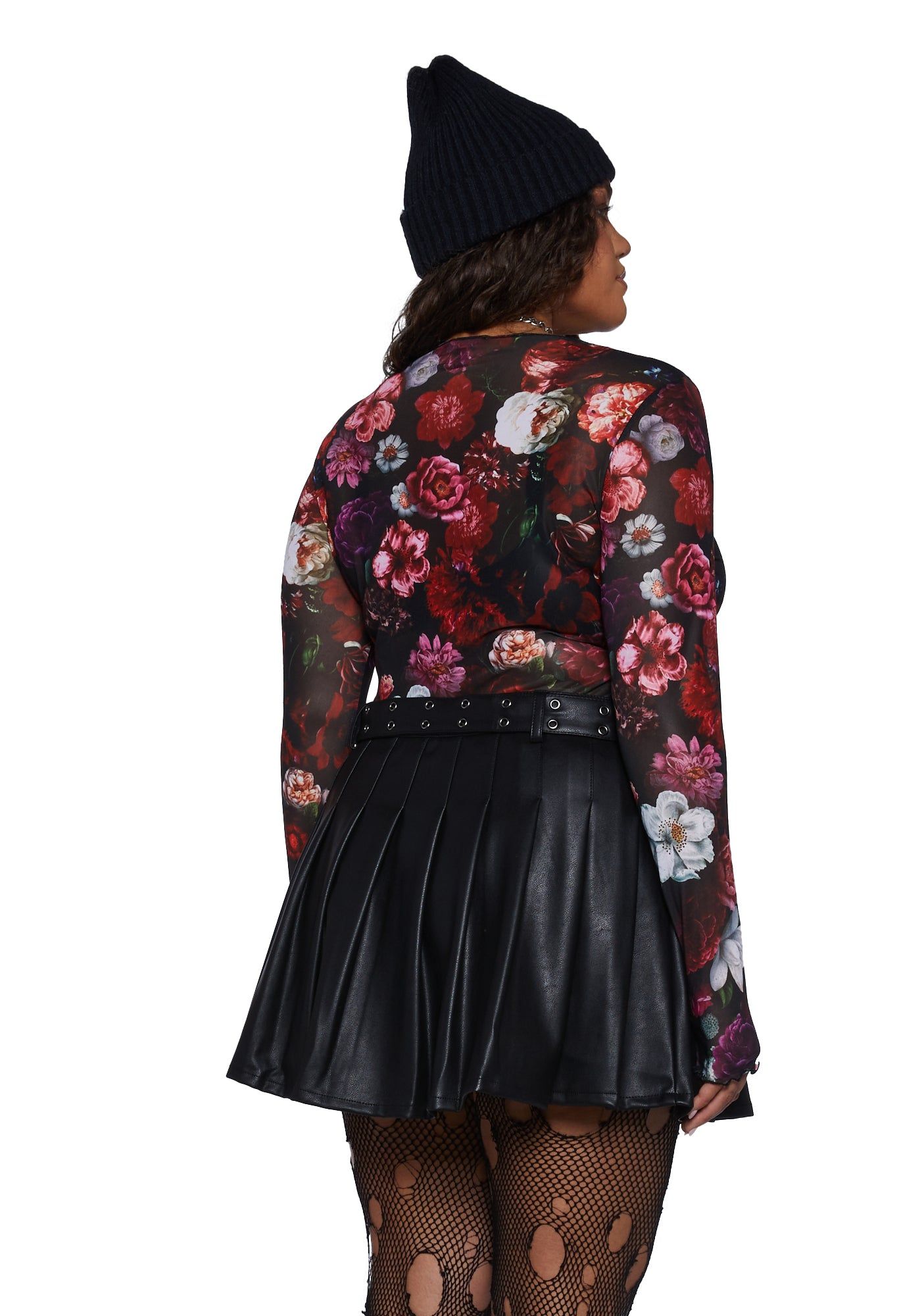 Plus Fading Splendor Mesh Top sold by Dolls Kill product image thumbnail 4